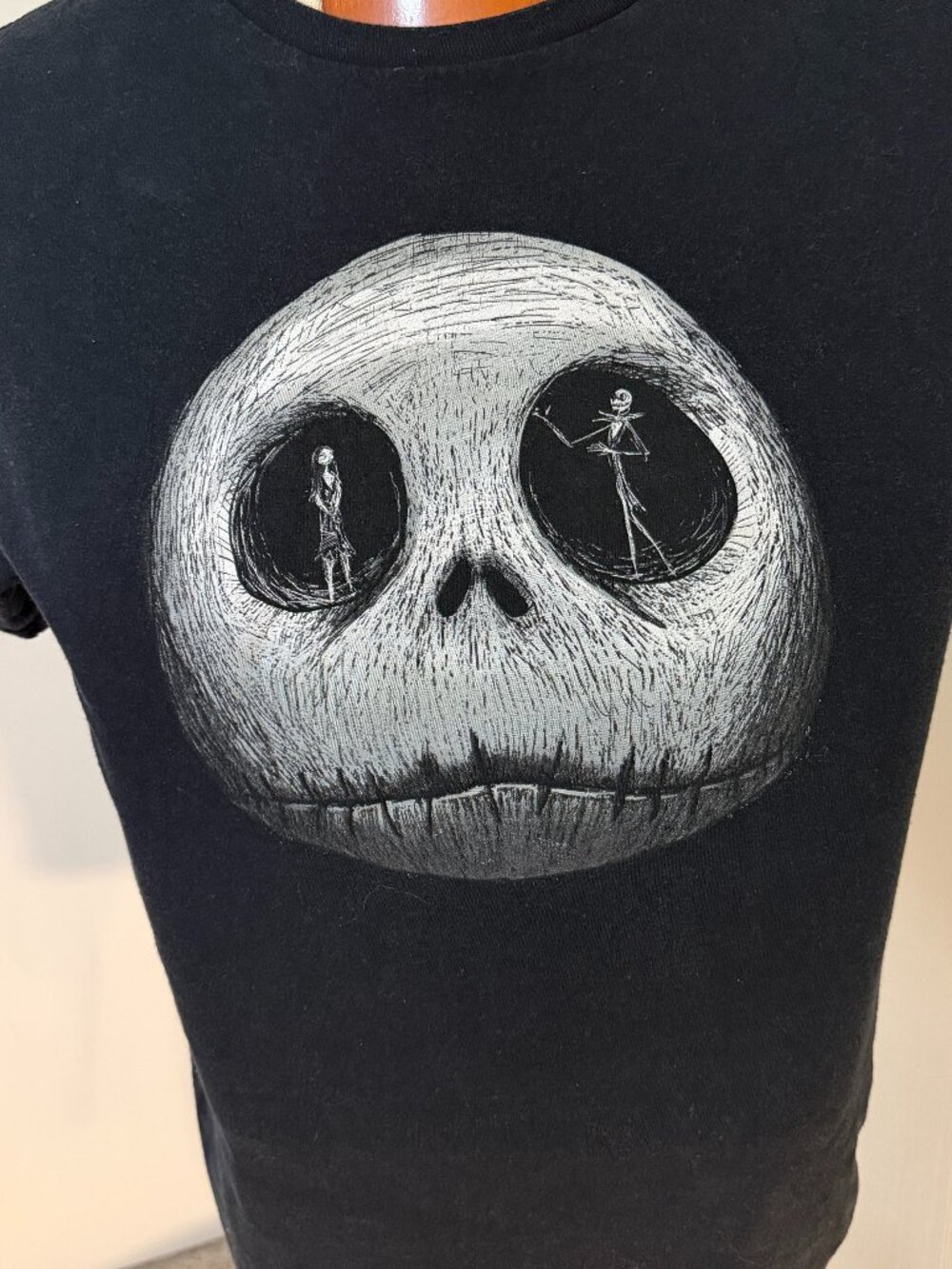 Disney Nightmare Before Christmas Jack Skellington Graphic T-Shirt Black Men's M
